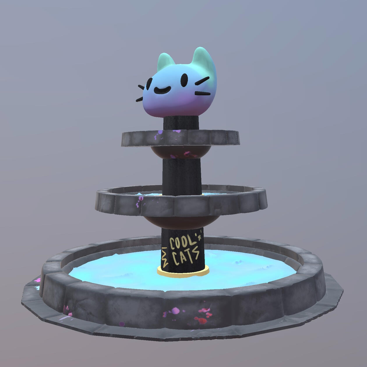 Sculptured fountain/ Cool Cats